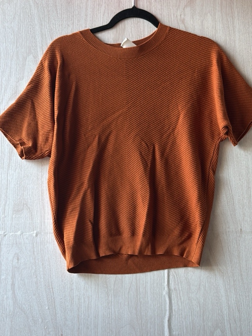 Cyrus Rust Short-Sleeve Knit Tee
